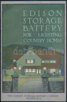 cca 1930 Edison storage battery. Korai háztartási akkumulátor reklámnyomtatvány. / cca 1930 Edison storage battery. Early household electric storage. Illustrated printed matter. 16p.