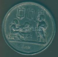 1827. vékony Br plakett oktatási témában