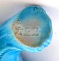 Kínai porcelán Fo-kutyák (kapuőrző oroszlánok), 2 db, hibátlanok, jelzés nélkül, 15x11 cm