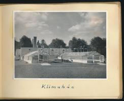 cca 1950 Sopronhorpács, kísérleti gazdaságról készült 22 db fotó feliratozott, házi készítésű albumb...