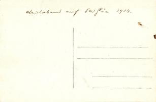 1914 Karácsony az SMS Gäa/Gaea (ex SS Fürst Bismarck) raktáranyahajó belsejében, tisztek csoportképe...