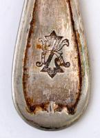 Alpakka főleg kanalak, villák, több jelzett, összesen:29 db