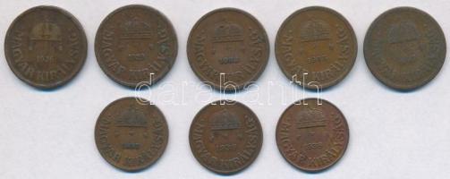 1926-1938. 2f Br (5xklf) + 1935-1938. 1f Br (3xklf) T:2-3