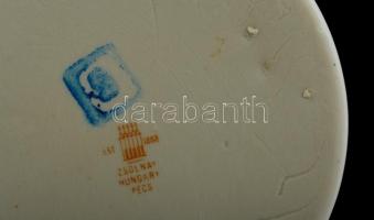 Zsolnay porcelán patikai mérőedény, 500 g-ig, jelzett, hibátlan, m: 13 cm