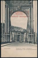 cca 1910 Krondorfi savanyúvíz felülnyomás budapesti képeslapon