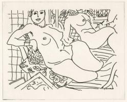 cca 1970-1989 Henri Matisse (1869-1954): Pamlagon, részlet a Jannisz Ritszosz: Kis szvit Piros Dúrba...