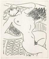 cca 1970-1989 Henri Matisse (1869-1954): Elterülve, részlet a Jannisz Ritszosz: Kis szvit Piros Dúrb...