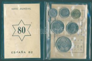 Spanyolország 1982. "Labdarugó VB" szett 6 klf db 0,50P-100P T:1