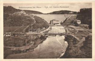Jezioro Pilchowickie, Bobertalsperre bei Mauer im Riesengebirge; Casino restaurant