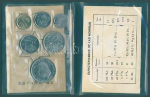 Spanyolország 1982. "Labdarugó VB" szett 6 klf db 0,50P-100P T:1