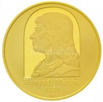 2008. 50.000Ft Au "Hunyadi Mátyás"  tanúsítvánnyal (10g/0.986) T:PP Hungary 2008. 50.000 Forint Au "Matthias Hunyadi" with certificate (10g/0.986) C:PP  Adamo EM215