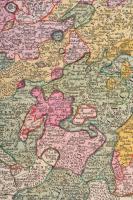 1757 Friedrich Zollmann; Adam Friedrich Zurner: Szászország rézmetszetű térképe. Circuli Super. Saxo...