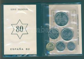 Spanyolország 1982. "Labdarugó VB" szett 6 klf db 0,50P-100P T:1