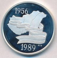 Kósa István (1953-) 1989. "Kádár János" Ag emlékérem (31.05g/0.925/38.6mm) T:PP fo., kis p...