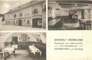 Pottenstein a. d. Triesting, Brandl&#039;s Bierklinik und Gasthof / beer hall and guest house, interior (EK)