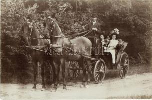 Buzau, Bodzavásár; horse cart with ladies, photo (EK)