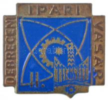 ~1960-1970. "Debrecen Ipari Vásár" zománcozott jelvény (17x17mm) T:2