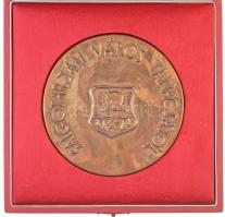 DN "Salgótarján várostanácsától" Br plakett dísztokban. Szign.: KS (96mm) T:2