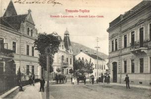 Trencsénteplic, Trencianske Teplice; Kossuth Lajos utca / Gasse / street
