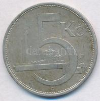 Csehszlovákia 1929. 5K Ag T:2  Czechoslovakia 1929. 5 Korun Ag C:XF