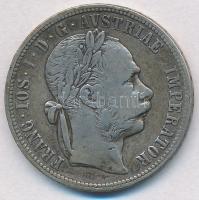 Ausztria 1881. 1Fl Ag "Ferenc József" T:2-,3 patina Austria 1881. 1 Florin Ag "Franz Joseph" C:VF,F patina Krause KM#2222