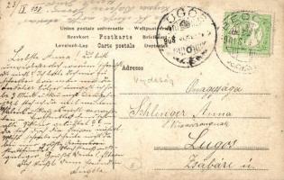 1908 Belcsény, Beocin; Cementgyári Unió, pecsét / cement factory, photo