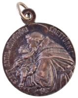 DN "Szent Antal könyörögj érettünk! / Szentkúti Szűzanyám légy menedékem!" fém medál fülle...