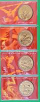 Ausztrália 2000. 5$ Al-Br "Sydney 2000" (28xklf) olimpiai forgalmi emlékérme négygyűrűs hi...