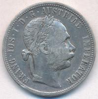 Ausztria 1879. 1Fl Ag Ferenc József T:2,3  Austria 1879. 1 Florin Ag Franz Joseph C:XF,F  Krause KM#2222