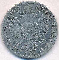 Ausztria 1878. 1Fl Ag "Ferenc József" T:2-,3 
Austria 1878. 1 Florin Ag "Franz Josep...