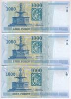 2005. 1000Ft "DA" (3x) sorszámkövetők T:I,II