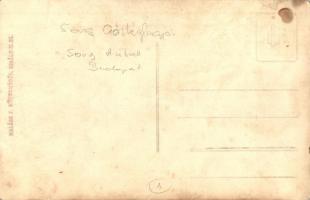 Budapest, Sorg Antal gőztéglagyár dolgozói, munkások, Halász J. photo (felületi sérülés / surface da...