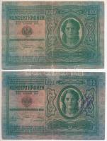 1912. 100K (2x) felülbélyegzésekkel T:III