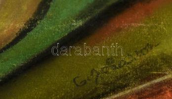 Olvashatatlan jelzéssel: Csendélet lanttal, pasztell, papír, 33×39 cm