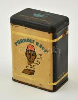 KÖZÉRT Pörkölt Kávé fém doboz, kopásnyomokkal, rozsdafoltokkal, 11x8x5 cm