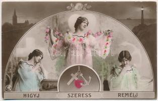 39 db RÉGI motívumlap, művész, üdvözlő, pár lithoval, vegyes minőség / 39 pre-1945 motive cards; art...