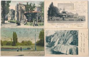 Budapest XIII. Margitsziget - 4 db régi képeslap / 4 pre-1945 postcards