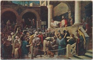 31 db RÉGI művészlap, vegyes minőség lithokkal / 31 pre-1945 art motive cards in mixed quality with ...