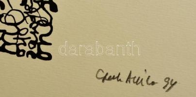 Csernik Attila (1941-): Bosnia. Szitanyomat, papír, jelzett, 48×31 cm