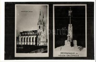 Ditró, Ditrau; Római katolikus templom, Országzászló és Hősök emlékműve, Foto Klein / church, Hungarian national flag, Heroes' monument