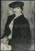 Frank Frigyes (1890-1976) festőművész saját kézzel írt levele, őt és műveit ábrázoló fotók, kiállítá...