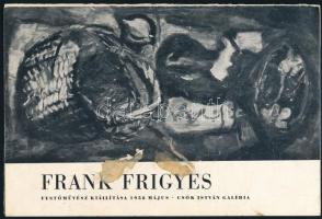 Frank Frigyes (1890-1976) festőművész saját kézzel írt levele, őt és műveit ábrázoló fotók, kiállítá...