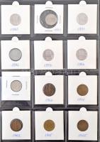 Ausztria 1982-1994. 10gr (18x) + 1960-1994. 50gr (20x) + 1925. 1/2Sch Ag + 1947-1998. 1Sch (12x) + 1...