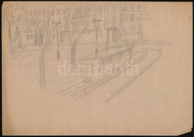 Kuklis Géza (?-?): Vázlatok, különféle üzletfrontok, portrék, stb., ceruza, papír, részben jelzettek...