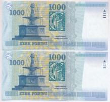 1999. 1000Ft "BD" (2x) sorszámkövetők T:I
Adamo F55A1