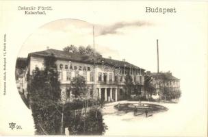 Budapest II. Császárfürdő, Schwarcz Jakab kiadása / Kaiserbad (EK)