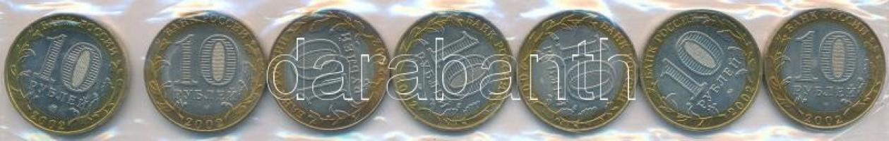 Oroszország 2002. 10R (10xklf) emlékkiadások, lezárt csomagolásban T:1,1-
Russia 2002. 10 Rubles (1...