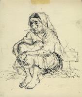 Szőnyi Gyula (1919-) szignós tus 17x14 cm