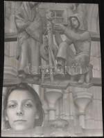 Csókás Péter: Vintage fotóművészeti alkotás. 21x29 cm