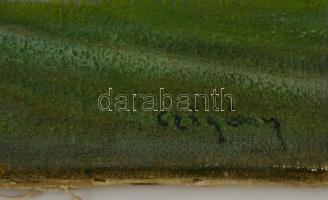 Czigány jelzéssel: Alpesi táj. Olaj, vászon, 40×50 cm